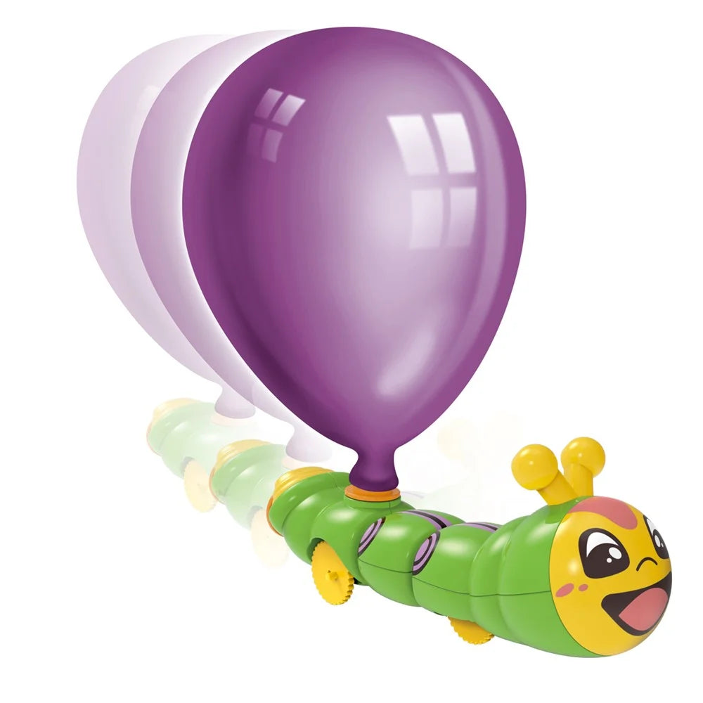 KB158-5 Cartoon Cat Inertia Air Power Balloon Car Launch Tower Toy Aerodynamics Kids Educational Science Toy - 7