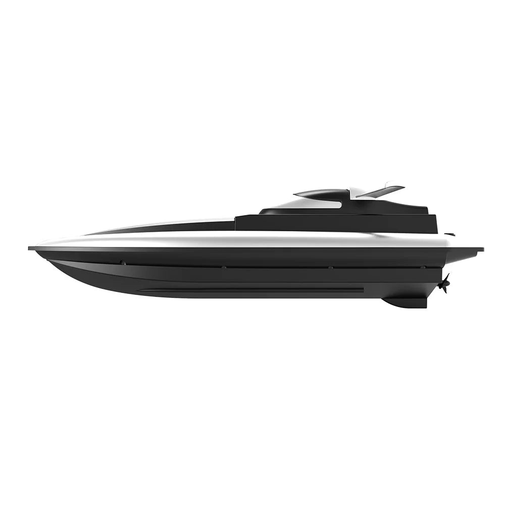 LSRC Children Remote Control Boat Dual Motors Simulated RC Speedboat Model - Black - 7