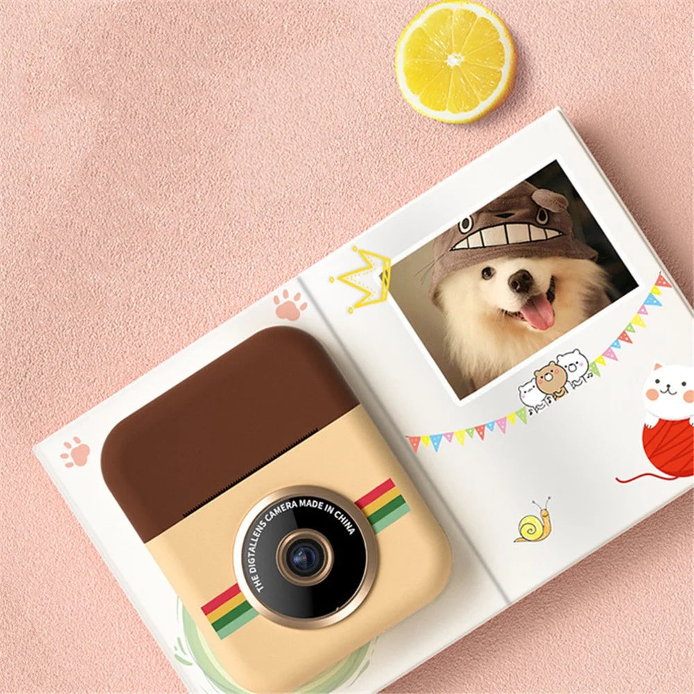 2.4 inch Screen HD Kids Instant Camera 12MP Dual Lens Thermal Printing Camera Toy with Print Paper - 4