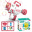 KB88A Children Bubble Gatling Machine Portable Semi-automatic Bubble Maker with 48 Holes Outdoor Toy - Pink - 1