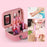 20Pcs / Set Pretend Play Makeup Kit for Girls Portable Cosmetic Dress Up Toys with Nail Polish Eye Shadow - 6
