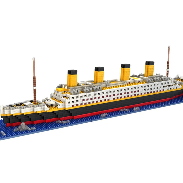 Titanic Building Block Kit Titanic Ship Model DIY Micro Mini Blocks for Kids Educational Toy - 3