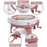 40 Needles Handmade Knitting Machine Round Weaving Loom  DIY Scarf Hat Sock Glove Kids Toy - Light Pink - 4