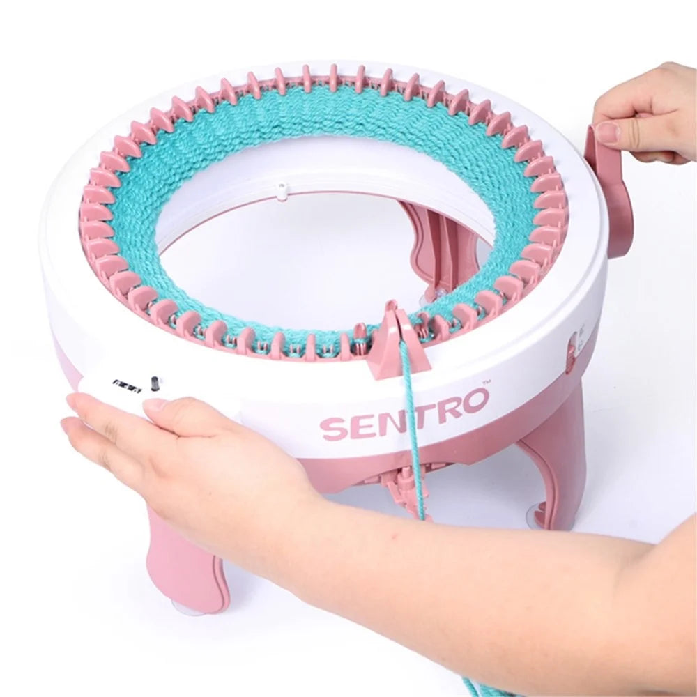 48 Needles Knitting Machine for Adults  /  Kids DIY Knit Scarf Hat Smart Weave Knitting Round Loom Knitting Machines - 4