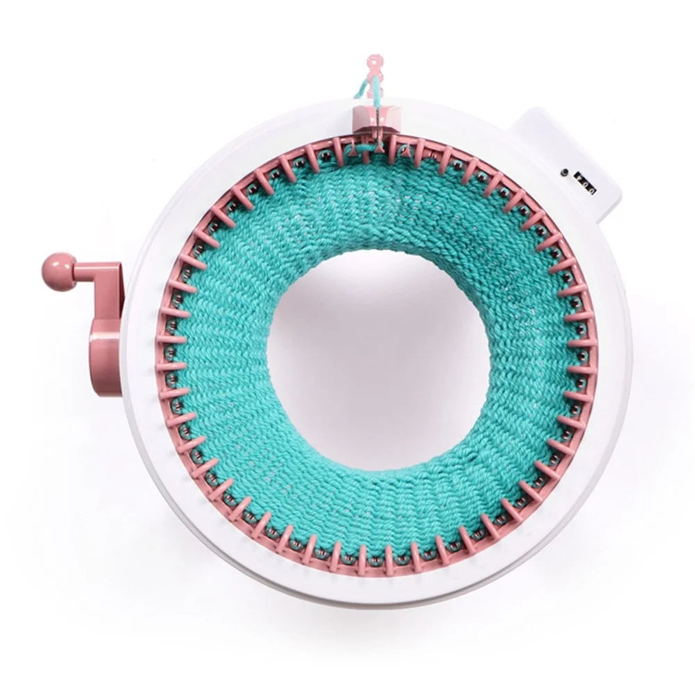 48 Needles Knitting Machine for Adults  /  Kids DIY Knit Scarf Hat Smart Weave Knitting Round Loom Knitting Machines - 6