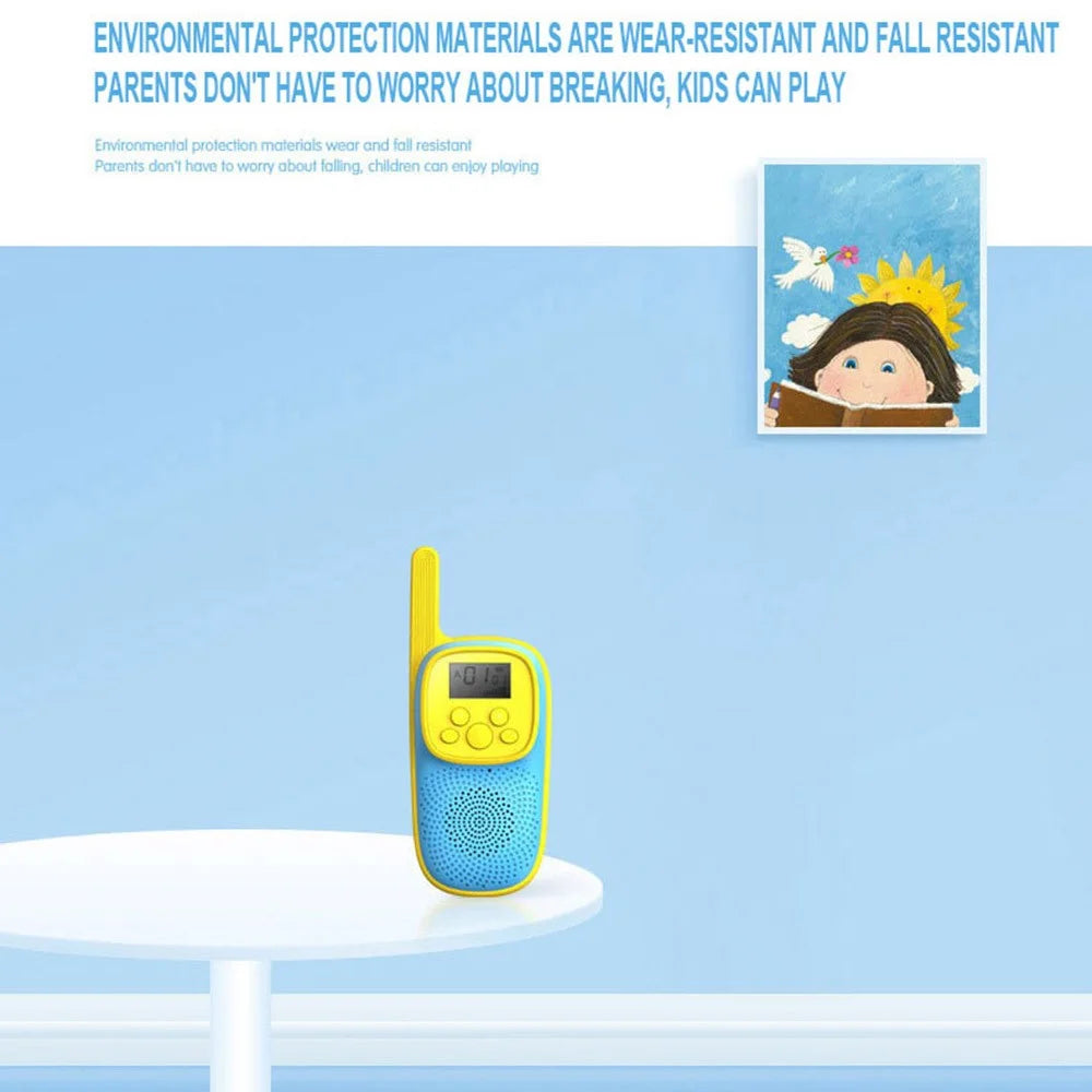 Bulk Purchasing D21 Cartoon Kids Walkie Talkies Parent-Child Interaction Wireless Handheld Interphone - Blue - 4