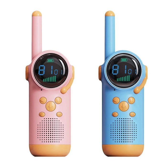 D22 1Pair Intelligent Children Digital Walkie Talkies Portable Wireless Intercom with Flashlight - 1