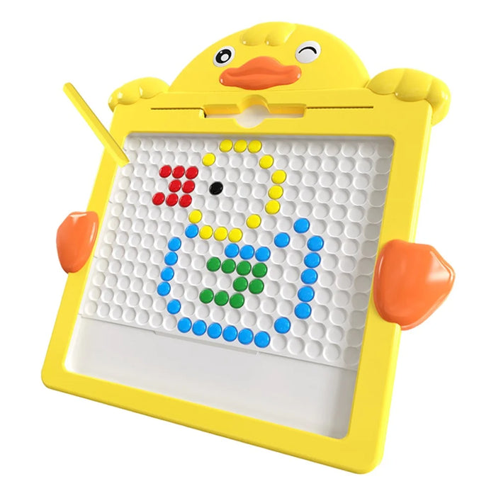 Children Cute Cartoon Duck Magnetic Drawing Board for Kids Doodle Board Educational Toy - 1