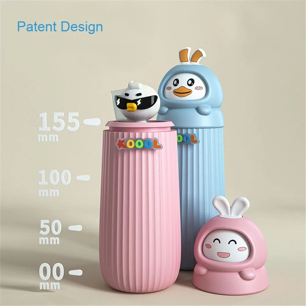 KOOOL K40 Cute Cartoon Decor Desk Pen Holder EVA+PVC Pencil Storage Case Desktop Decor Organizer for Office, Home - Pink - 6