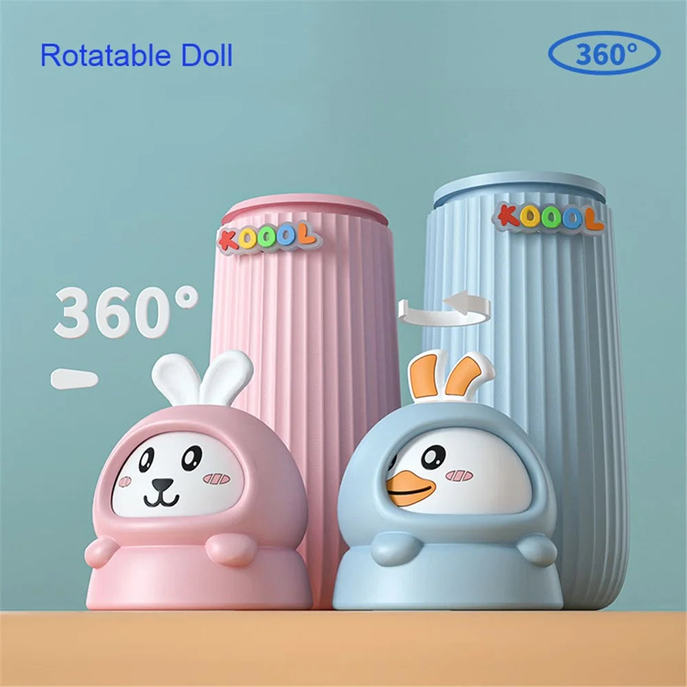 KOOOL K40 Cute Cartoon Decor Desk Pen Holder EVA+PVC Pencil Storage Case Desktop Decor Organizer for Office, Home - Pink - 7
