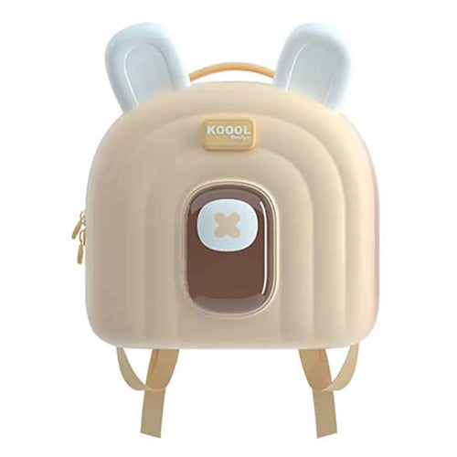 KOOOL K52 Cartoon Rabbit Kids Backpack EVA+PVC Waterproof Children Dual Shoulder Bag - Light Yellow - 1