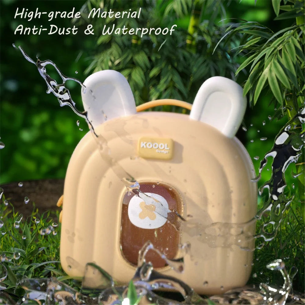 KOOOL K52 Cartoon Rabbit Kids Backpack EVA+PVC Waterproof Children Dual Shoulder Bag - Light Yellow - 3
