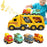 Children Toy Friction Powered Cars Push and Go Trucks Kids Gift Mini Vehicles Set - Multi-Color - 1