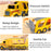 Children Toy Friction Powered Cars Push and Go Trucks Kids Gift Mini Vehicles Set - Multi-Color - 4