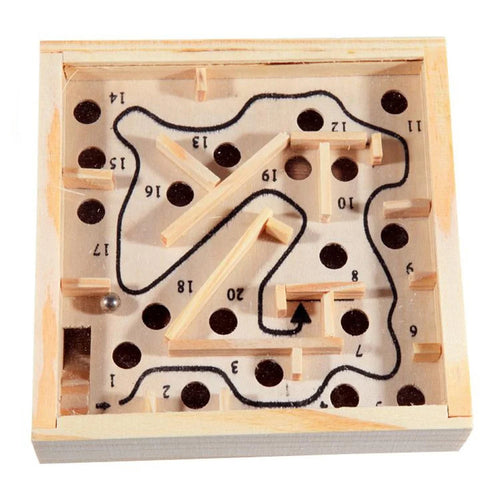 Wooden Pocket Maze Exercise Counterbalance Educational Toy for Kids above 5 Years Old - 1