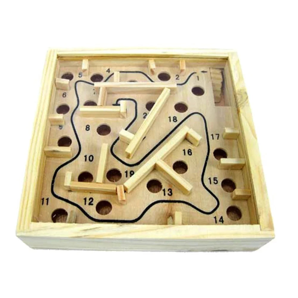 Wooden Pocket Maze Exercise Counterbalance Educational Toy for Kids above 5 Years Old - 2