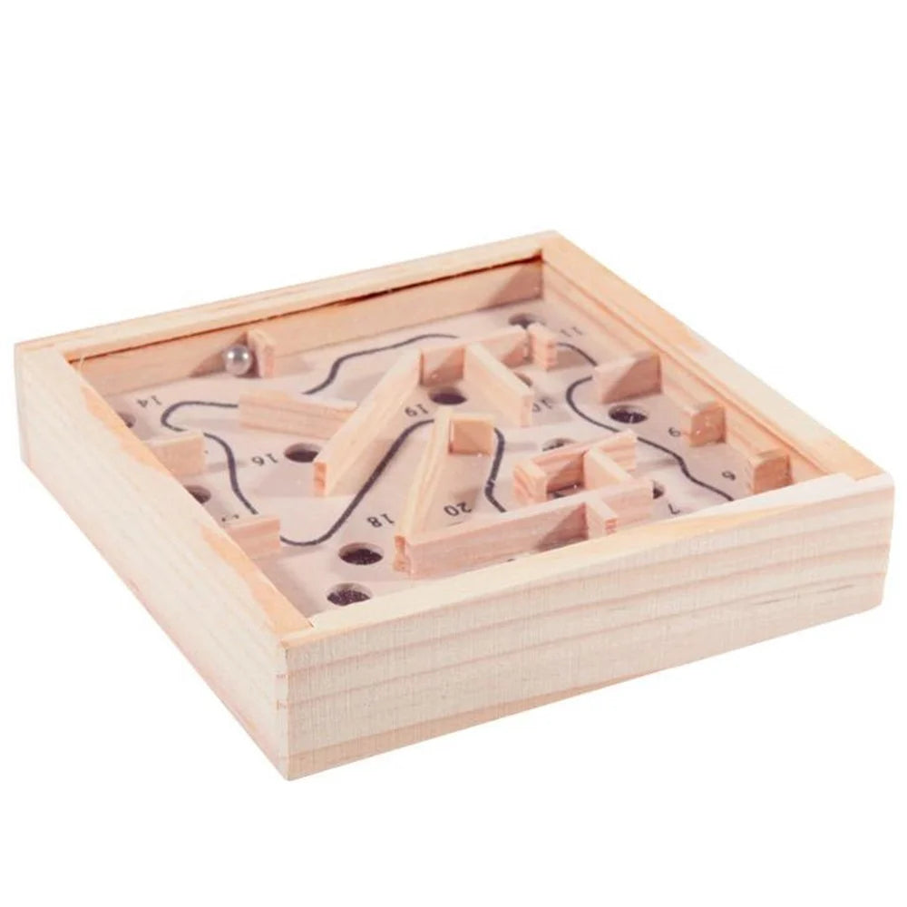 Wooden Pocket Maze Exercise Counterbalance Educational Toy for Kids above 5 Years Old - 4