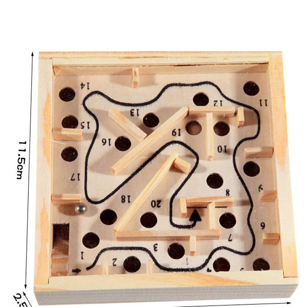 Wooden Pocket Maze Exercise Counterbalance Educational Toy for Kids above 5 Years Old - 7