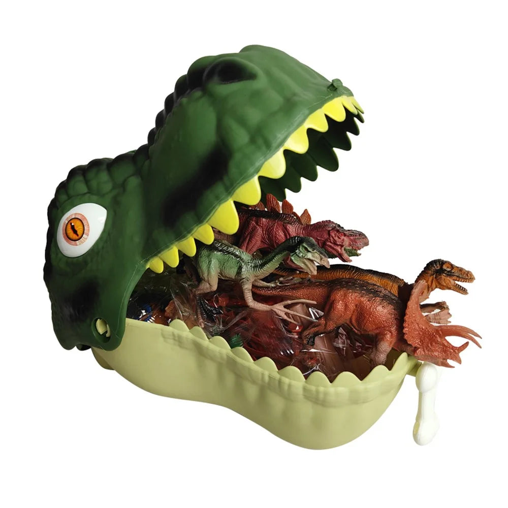 45-Piece Dinosaur Model Toy Gift Set with Dinosaur Head Storage Box - 1