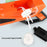 5474-1 36Pcs / Box Electric Bubble Gun Hand-held Soap Bubbles Generator Kids Toy with Light - Orange - 7