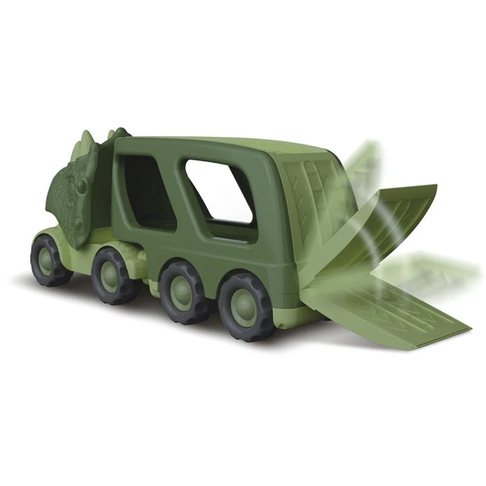 Sound Light Design Kids Dinosaur Shape Car Toy Gifts Set Vehicle Playset Push to Slide - 2