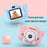 X5S Cartoon Cat 2.0-inch IPS Screen Kids Camera Rechargeable Dual Lens HD Camera Toy - Pink - 6