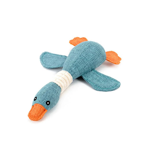 Pet Dog Wild Goose Sound Toys Solid Resistance To Bite Playable High Quality Blue Gray Brown Funny Pet Toy - Blackish Green - 1