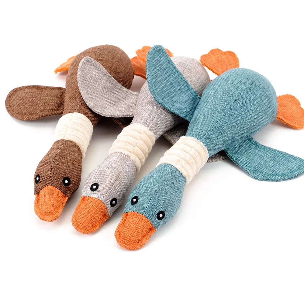 Pet Dog Wild Goose Sound Toys Solid Resistance To Bite Playable High Quality Blue Gray Brown Funny Pet Toy - Blackish Green - 3
