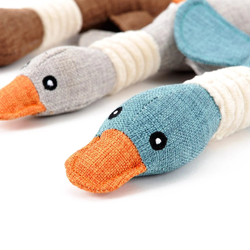 Pet Dog Wild Goose Sound Toys Solid Resistance To Bite Playable High Quality Blue Gray Brown Funny Pet Toy - Blackish Green - 4