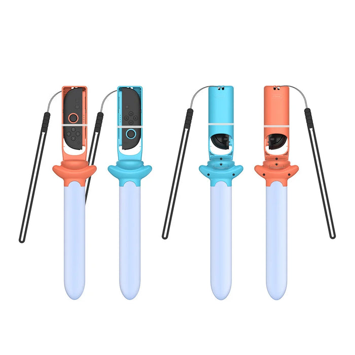 DOBE TNS-5157 Sword Hand Grip for Nintendo Switch / Switch OLED / Switch 2 Motion Sensing Light Sword Controller - Blue - 5