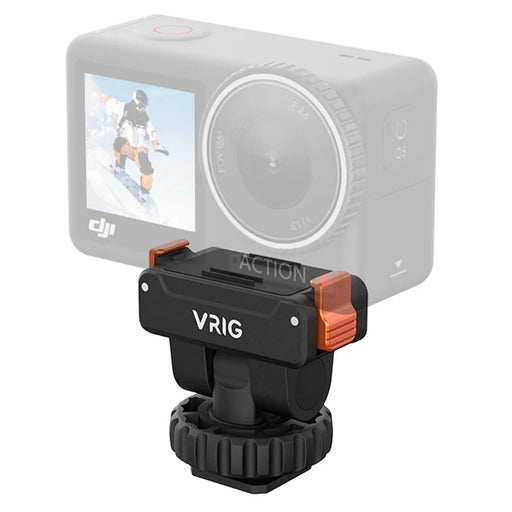 VRIG Magnetic Mount Base for DJI Osmo Action 5 Pro/4/3 160 Degree Tilt Angle Quick Release Cold Shoe Camera Accessory - 1