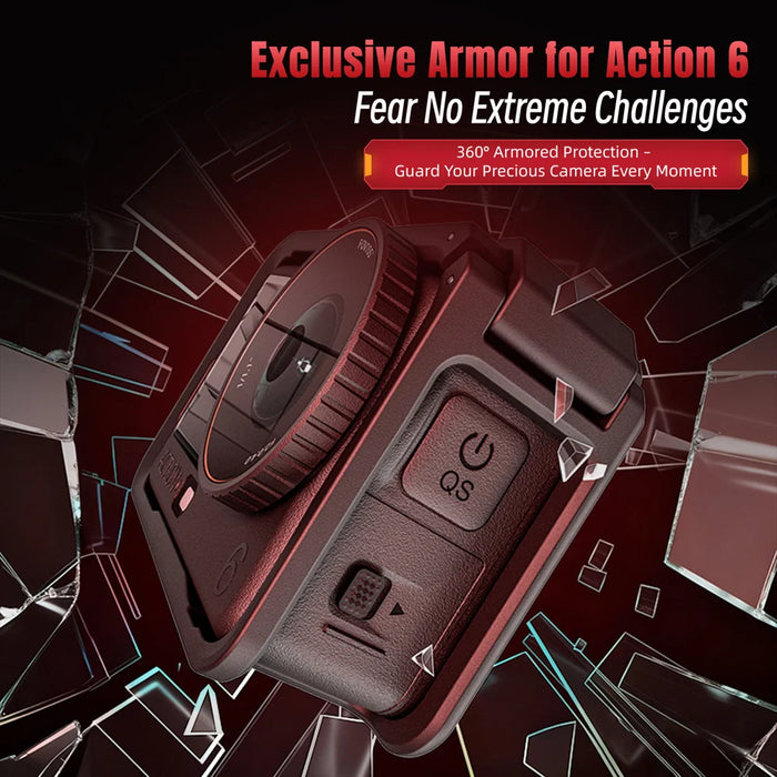 STARTRC For DJI Osmo Action 6 Multi-functional Expansion Protective Frame Vertical Horizontal Shooting Plastic Cage - Black - 2