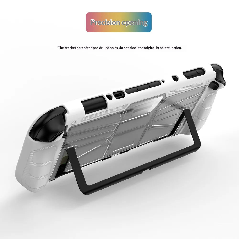For Nintendo Switch 2 Game Console Shockproof PC + TPU Case Anti-slip Protective Cover - Black - 2