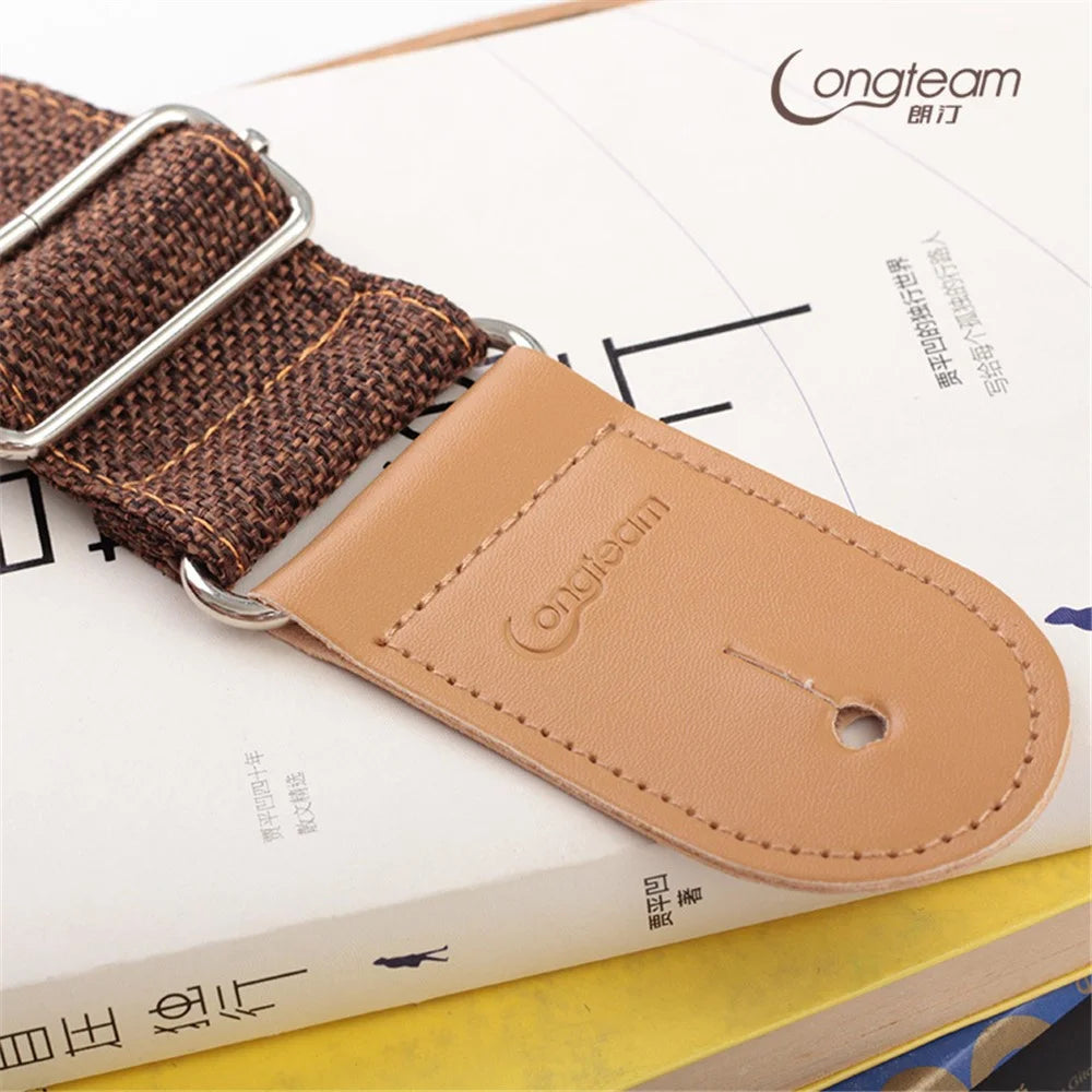 GS-12 Adjustable Ukulele Strap Anti Pull Retro Portable Guitar Shoulder Belt Musical Instrument Accessories - Beige - 6