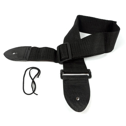 Universal Adjustable Guitar Strap Belt with Leather Ends for Folk Wooden Classical Guitar Ukulele - 1