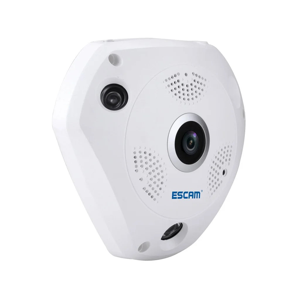ESCAM Shark QP180 960P WiFi IP Camera 1.44mm Fisheye Lens Support VR APP - EU Plug - 6