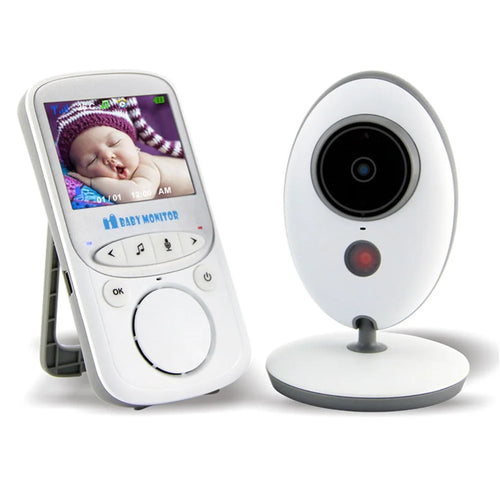 2.4-inch TFT LCD Video Baby Monitor Temperature Display with Night Vision and Two Way Voice Talk (VB605) - EU Plug - 1