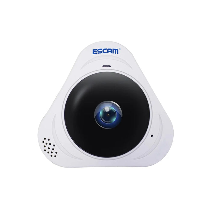 ESCAM Q8 1.3MP 960P WiFi Infrared IP Camera 360° Panoramic Support  Two Way Audio TF Card - White / UK Plug - 1