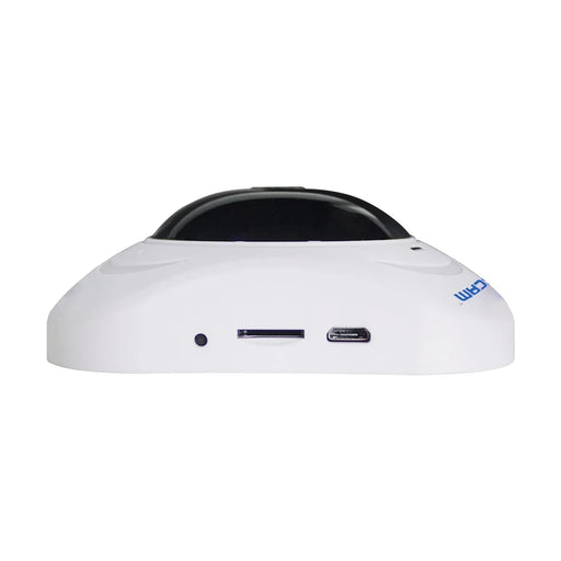 ESCAM Q8 1.3MP 960P WiFi Infrared IP Camera 360° Panoramic Support  Two Way Audio TF Card - White / UK Plug - 2