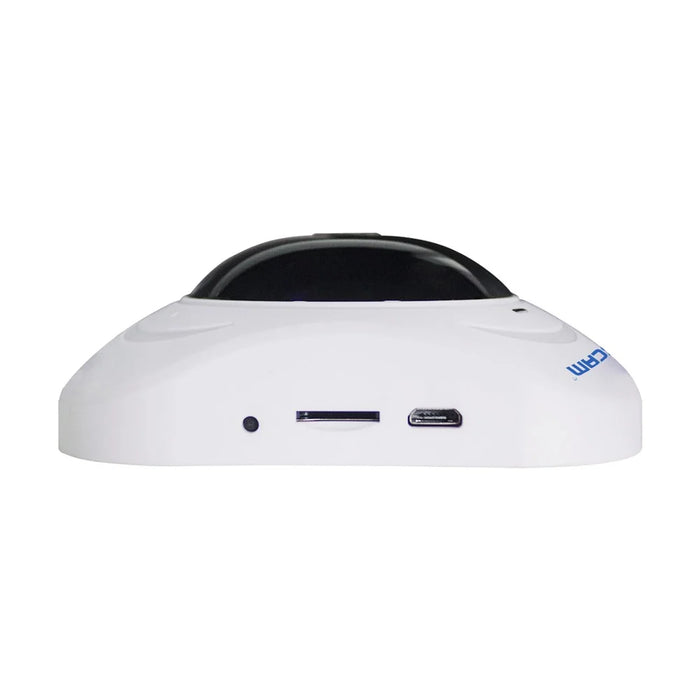 ESCAM Q8 1.3MP 960P WiFi Infrared IP Camera 360° Panoramic Support  Two Way Audio TF Card - White / UK Plug - 2