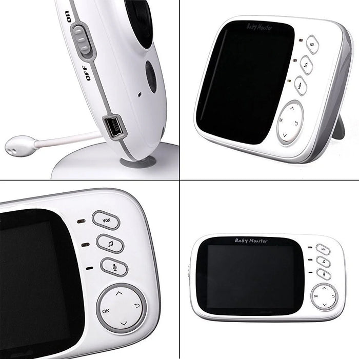 VB603 3.2-inch LCD Screen Wireless Digital Video Baby Monitor Night Vision Two-Way Talk Security Camera with Lullabies - EU Plug - 5