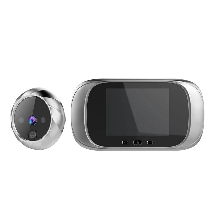 Home Intelligent Electronic Cat Eye Anti-theft Digital Smart Door Bell - Silver - 1