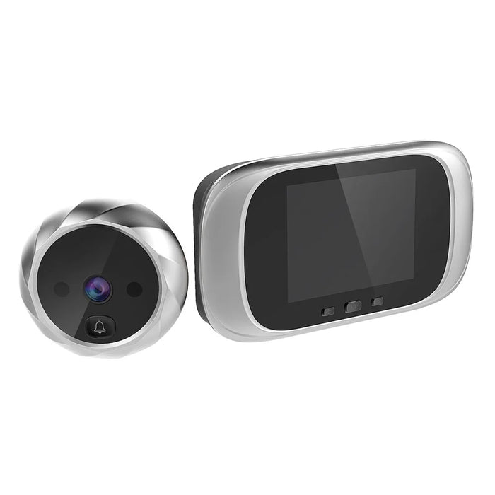 Home Intelligent Electronic Cat Eye Anti-theft Digital Smart Door Bell - Silver - 2
