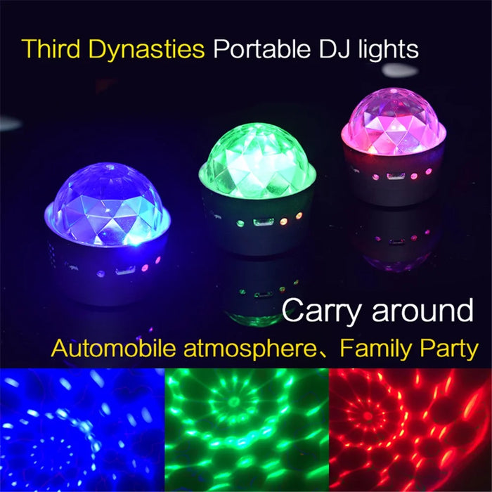 Mini Car DJ Light Voice Control LED Atmosphere Lamp USB Powered LED Decorative Light - Closed Light - 2