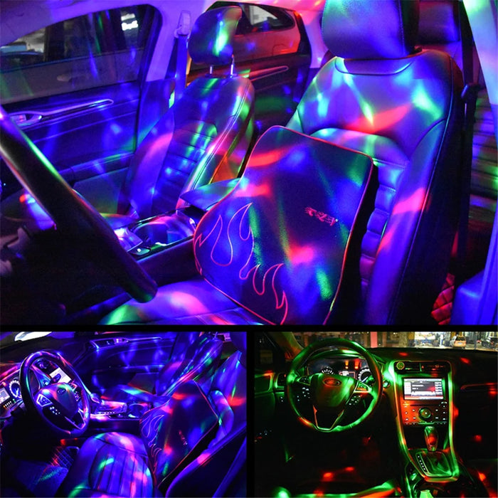 Mini Car DJ Light Voice Control LED Atmosphere Lamp USB Powered LED Decorative Light - Closed Light - 4