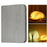USB Rechargeable LED Foldable Wood Grain Book Shape Desk Table Lamp Night Light - White - 1