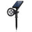 Light Control Solar Wall/Ground Mount LED Spotlight 200LM 6500K Waterproof Lawn Landscape Lamp - White - 1