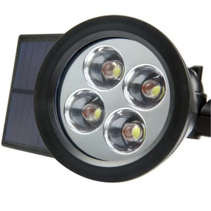 Light Control Solar Wall/Ground Mount LED Spotlight 200LM 6500K Waterproof Lawn Landscape Lamp - White - 4