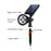 Light Control Solar Wall/Ground Mount LED Spotlight 200LM 6500K Waterproof Lawn Landscape Lamp - White - 7