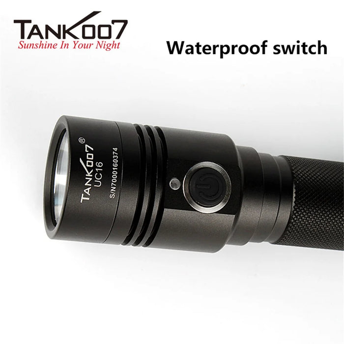 TANK007 UC16 700 Lumens USB Rechargeable Flashlight Portable Camping Torch - 4